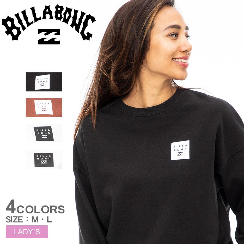 BILLABONG（ビラボン） スウェット レディース ビッグ スクエア ロゴ 