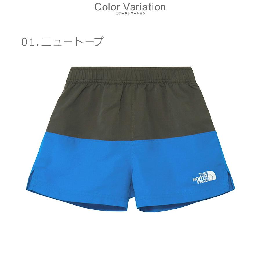 THE NORTH FACE つなぎサンシェードTシャツハーフパンツパーカー THE NORTH FACE（ザ ノースフェイス） ハーフパンツ ベビー ウォーター