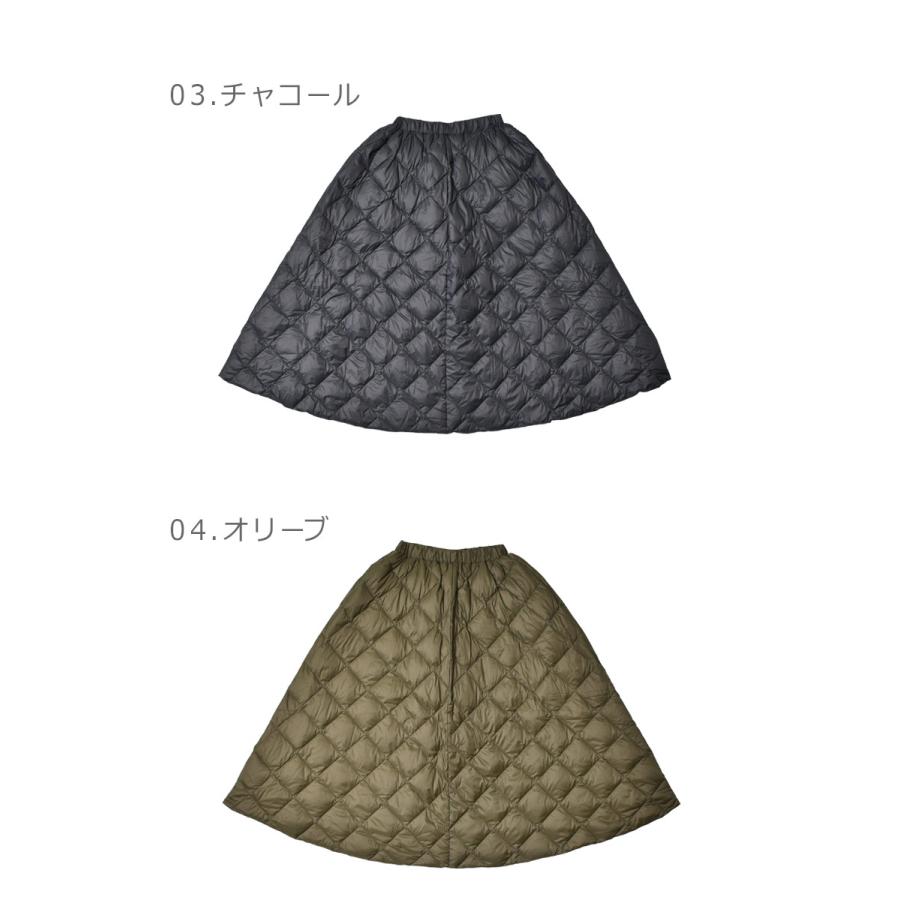 送料無料 タイオン スカート レディース ダウンスカート TAION TAION