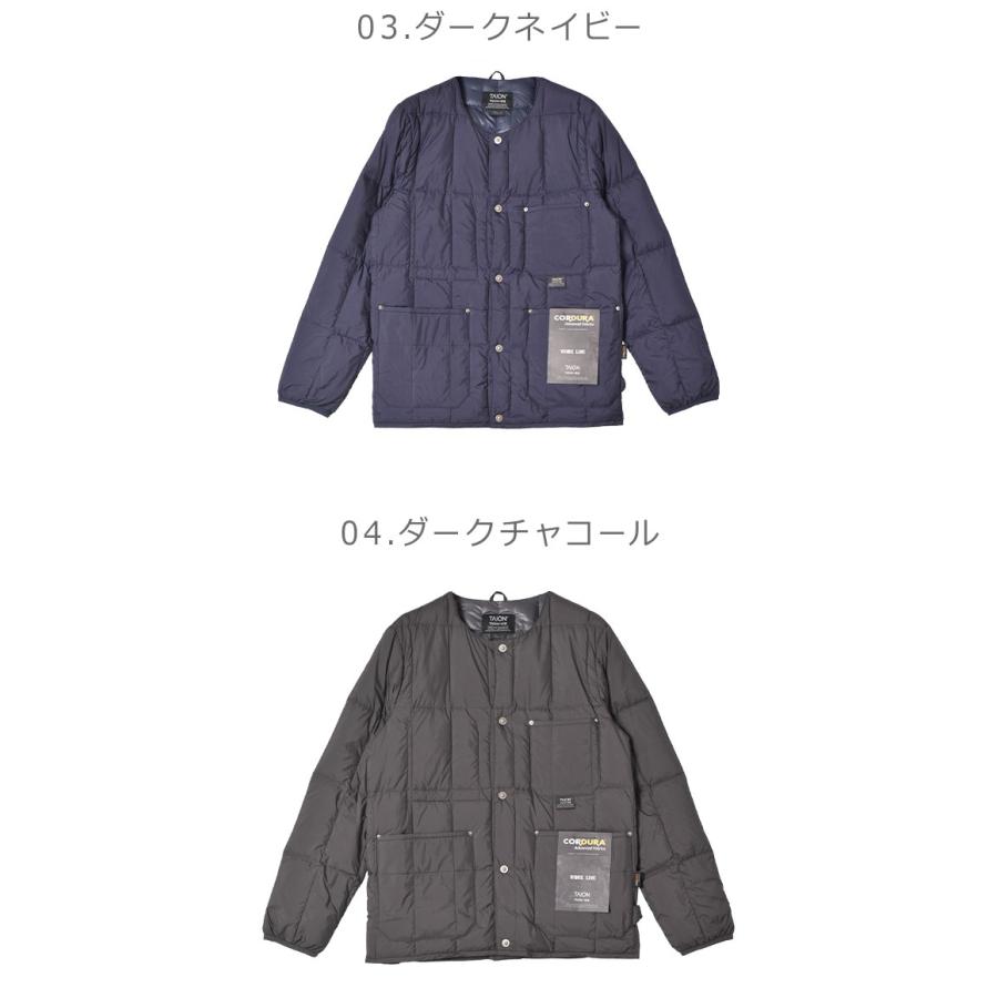 TAION（タイオン） ダウンジャケット メンズ レディース ワーク クルー