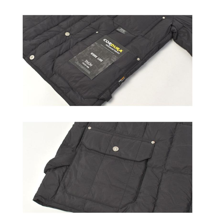 TAION（タイオン） ダウンジャケット メンズ レディース ワーク クルー