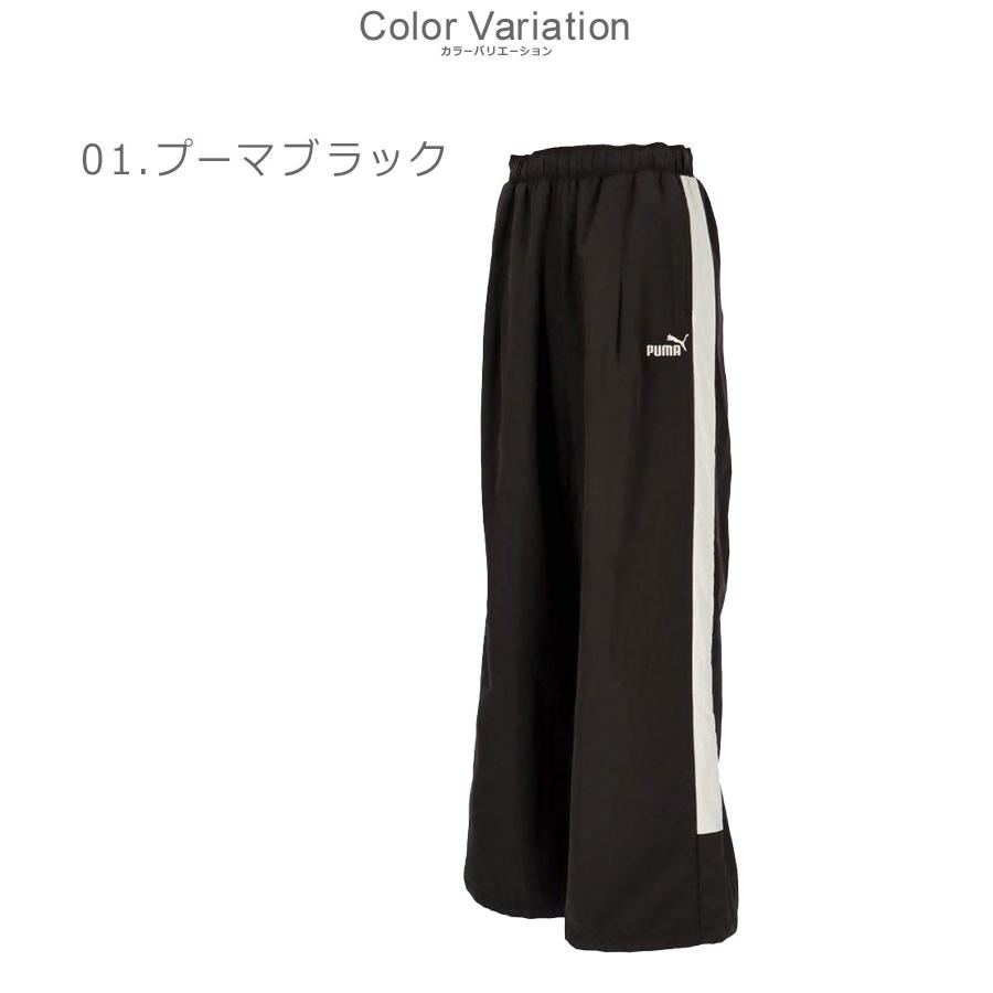 coco 中古 プーマ PUMA レディース パンツ M 黒×白 チェック レター