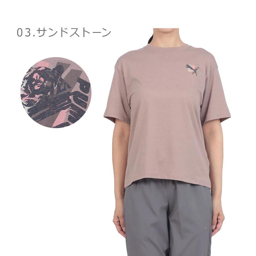 PUMA（プーマ） 半袖Tシャツ レディース キャットグラフィックTシャツ