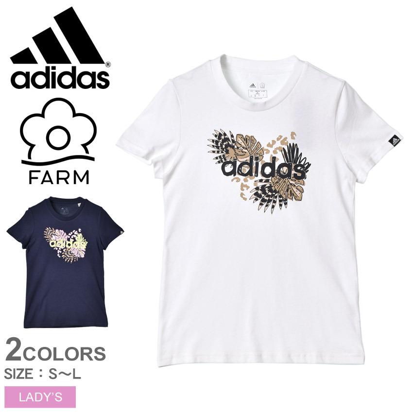 ゆうパケット送料無料 アディダス 半袖tシャツ レディース Farm プリントグラフィック半袖tシャツ Adidas Cs354 ホワイト 白 ネイビー 紺 トップス Rio 2457 1016 マスク スニーカーならz Craft 通販 Yahoo ショッピング