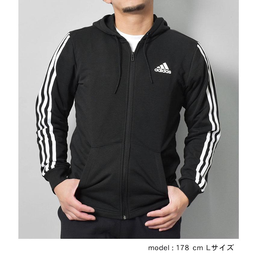 アディダス パーカー メンズ M MUSTHAVES 3STRIPES スウェット 