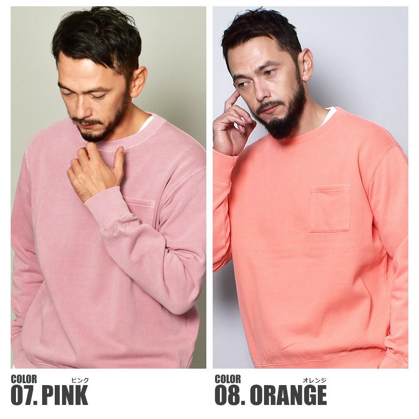 クルーネック スウェット トレーナー メンズ 10．6オンス 裏起毛  ブルー 青 ネイビー インクルーシブ 春コーデ 爆買 | In'crewsive | 14