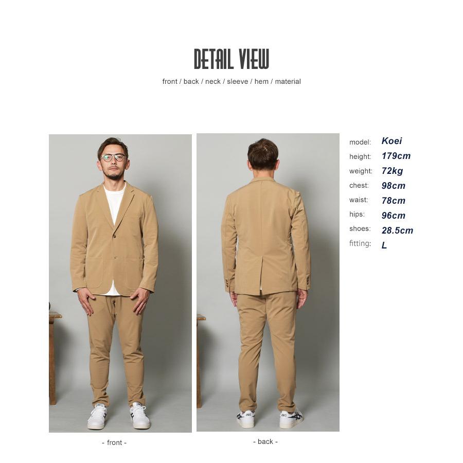 テーパードパンツ メンズ 男性 ストレッチナイロン In’crewsive IN-3103F  ネイビー カーキ 刺繍 インクルーシブ 春コーデ | In'crewsive | 03