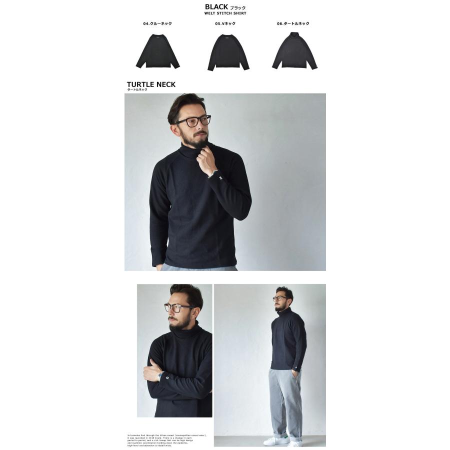 In'crewsive（インクルーシブ） 長袖Tシャツ メンズ ウェルト ステッチ