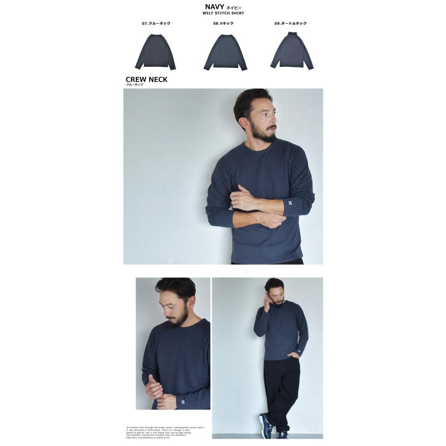 In'crewsive（インクルーシブ） 長袖Tシャツ メンズ ウェルト ステッチ