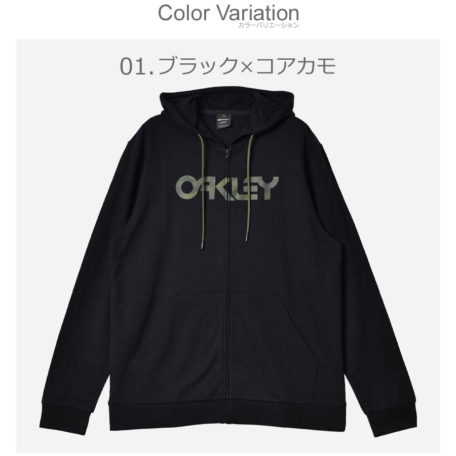 送料無料 オークリー パーカー メンズ TEDDY FULL ZIP HODDIE OAKLEY FOA403057 黒 カーキ 羽織り フーディー｜z-craft｜04