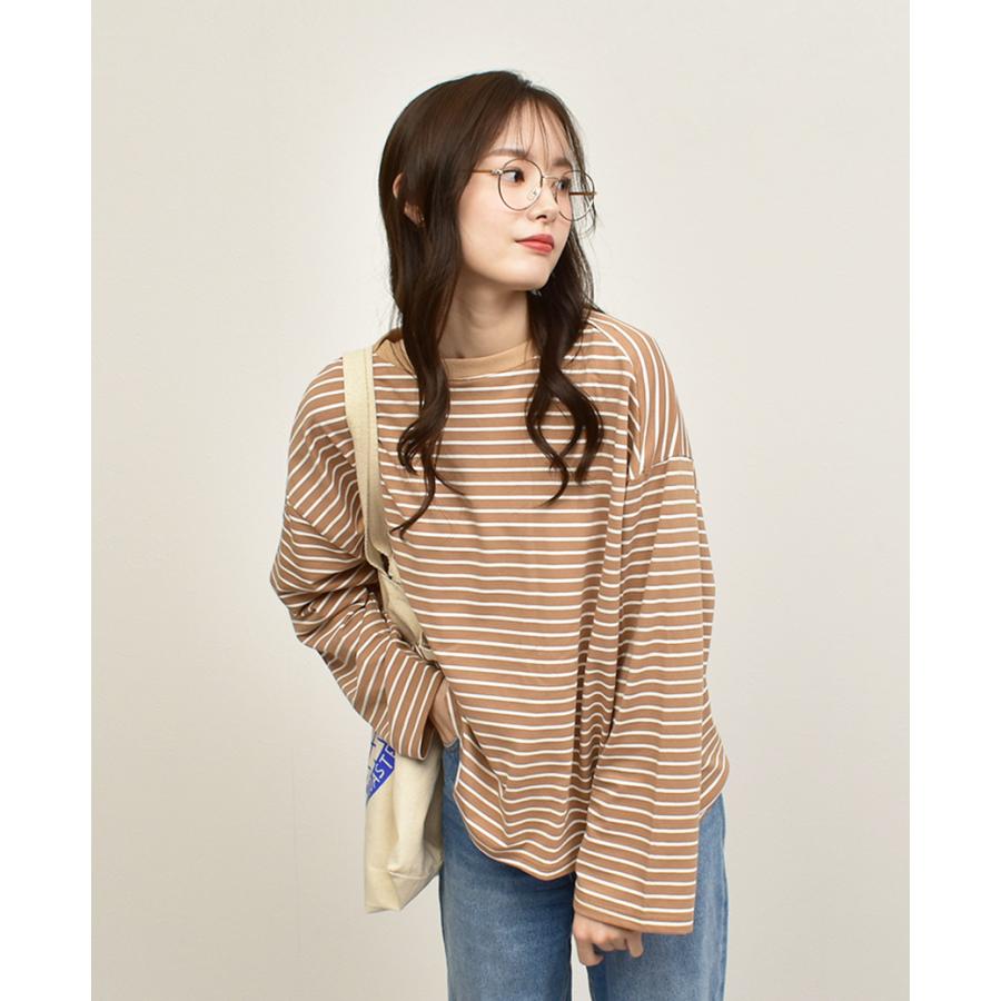 ボートネックプルオーバー 長袖Tシャツ レディース refinedworks 