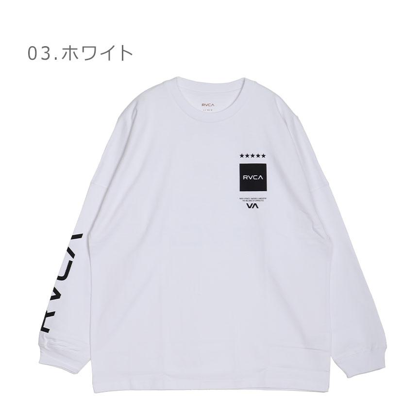 ルーカ 長袖Tシャツ メンズ UP STATE ロングスリーブＴシャツ RVCA BE041056 ブラック 黒 ホワイト 白 トップス 長袖 スポーティ｜z-craft｜07