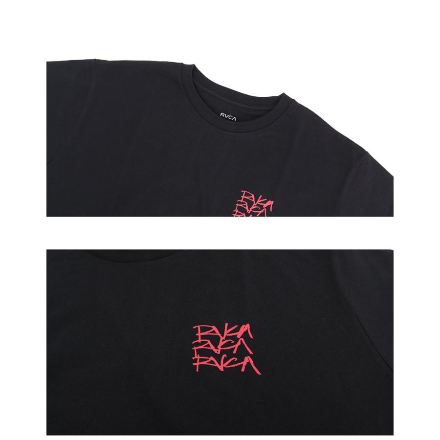 ルーカ 半袖Tシャツ メンズ SCRAWLS RVCA BE04A233 ブラック 黒 ホワイト 白 トップス Tシャツ 半袖 バックプリント プリント 紫 父の日｜z-craft｜09