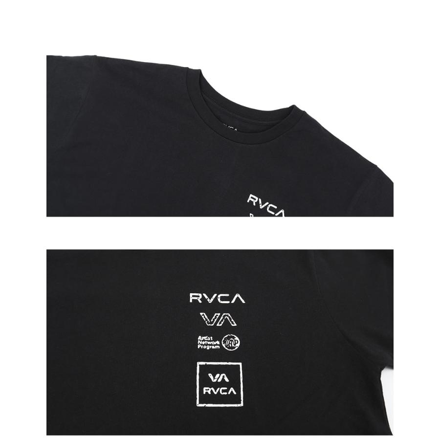 ルーカ 半袖Tシャツ メンズ ALL LOGO RVCA BE04A236 ブラック 黒 ホワイト 白 トップス Tシャツ 半袖 バックプリント プリント 父の日｜z-craft｜07