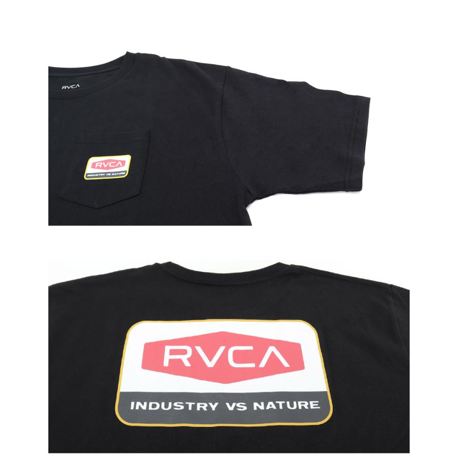 ルーカ 半袖Tシャツ メンズ HEXBOX RVCA BE04A238 ブラック 黒 ホワイト 白 トップス Tシャツ 半袖 バックプリント プリント 茶｜z-craft｜10
