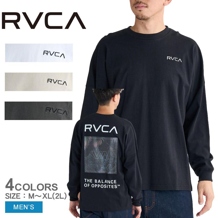 RVCA タッパー ブラック 長袖　メンズ　XL RVCA（ルーカ） 長袖Tシャツ メンズ PALM BOX LT ロンT RVCA BF041153