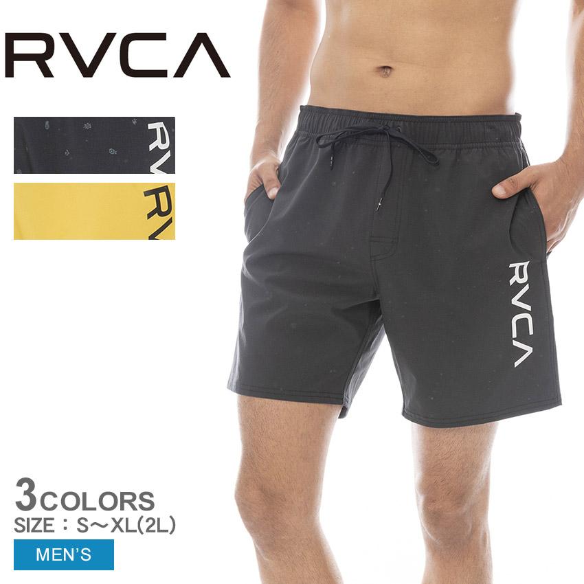 【ロンハーマン購入】RVCA ルーカ 高級ショートパンツ BF041530黒M RVCA（ルーカ） （ネコポス配送） ボードショーツ メンズ ELASTIC BS