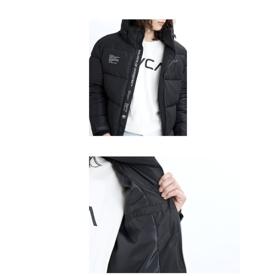 RVCA（ルーカ） ダウンジャケット メンズ BACK PRINT PUFFER JKT RVCA