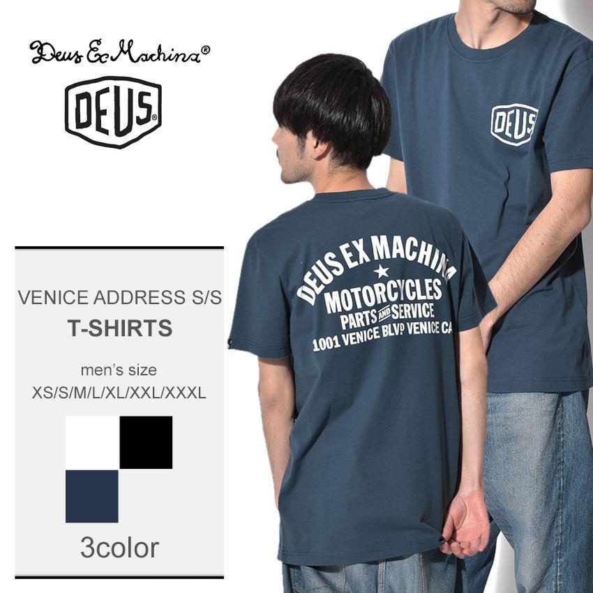 ゆうパケット送料無料） DEUS EX MACHINA 半袖Tシャツ VENICE ADDRESS