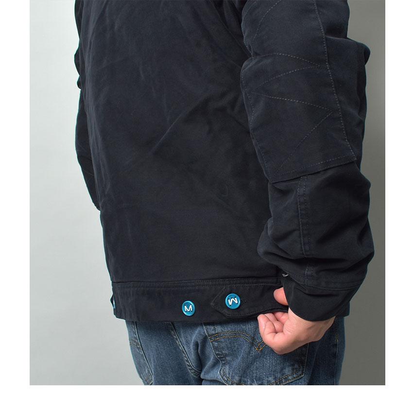 Deus Ex Machina ブラック ナイロンジャケット M デウスエクスマキナ ジップジャケット メンズ ブラック Deus Ex