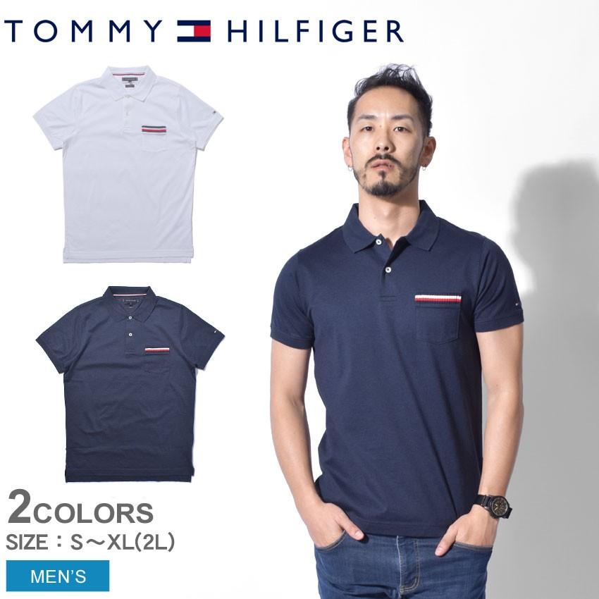 ゆうパケット可）トミーヒルフィガー 半袖ポロシャツ メンズ TIPPED 