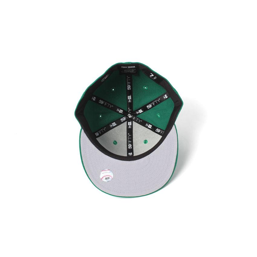 New Era 59FIFTY 緑色 キャップ 7 3/8 NEW ERA（ニューエラ） 帽子 メンズ レディース MLB BASIC 59FIFTY