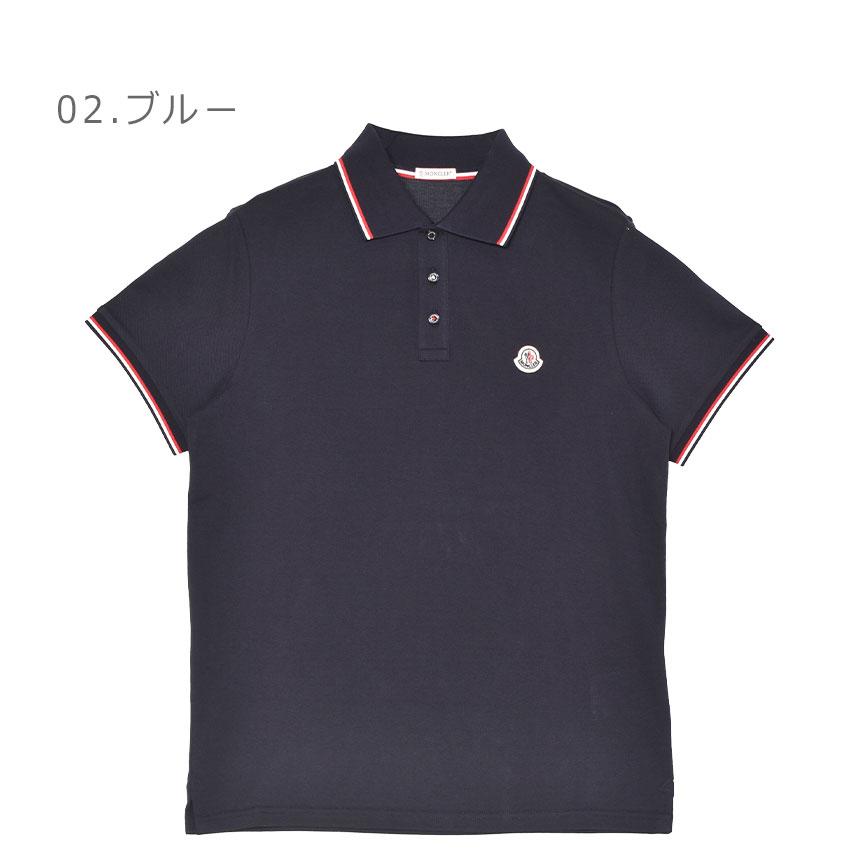 モンクレール ポロシャツ メンズ SS POLO MONCLER K20918A7030084556 ブラック 黒 ネイビー 紺 半袖 シャツ ブランド 爆買|slz|の画像