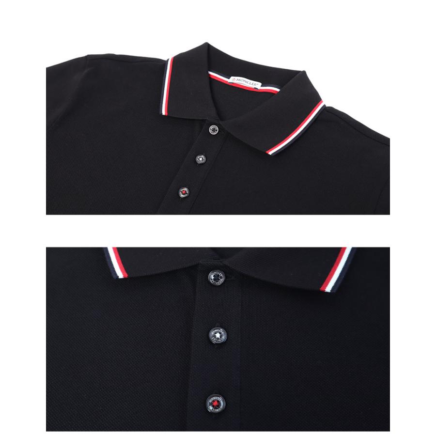 モンクレール ポロシャツ メンズ SS POLO MONCLER K20918A7030084556 ブラック 黒 ネイビー 紺 半袖 シャツ ブランド 爆買|slz|の画像