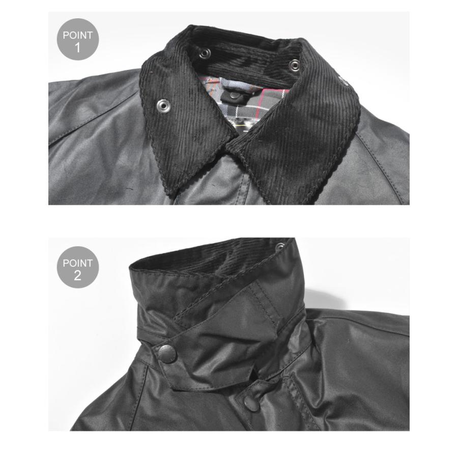 バブアー オイルドジャケット メンズ ビデイル ワックス ジャケット BARBOUR MWX0018 ブラック 黒 ブラウン 茶 バーブァー 長袖の画像