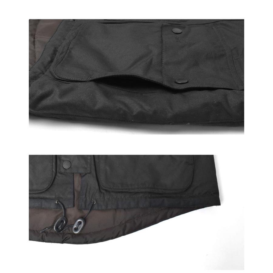 バブアー ジャケット メンズ Re-Engineered Durham Waxed Jacket BARBOUR MWX2332 ブラック 黒 ブラウン 茶 ウェア アウターの画像