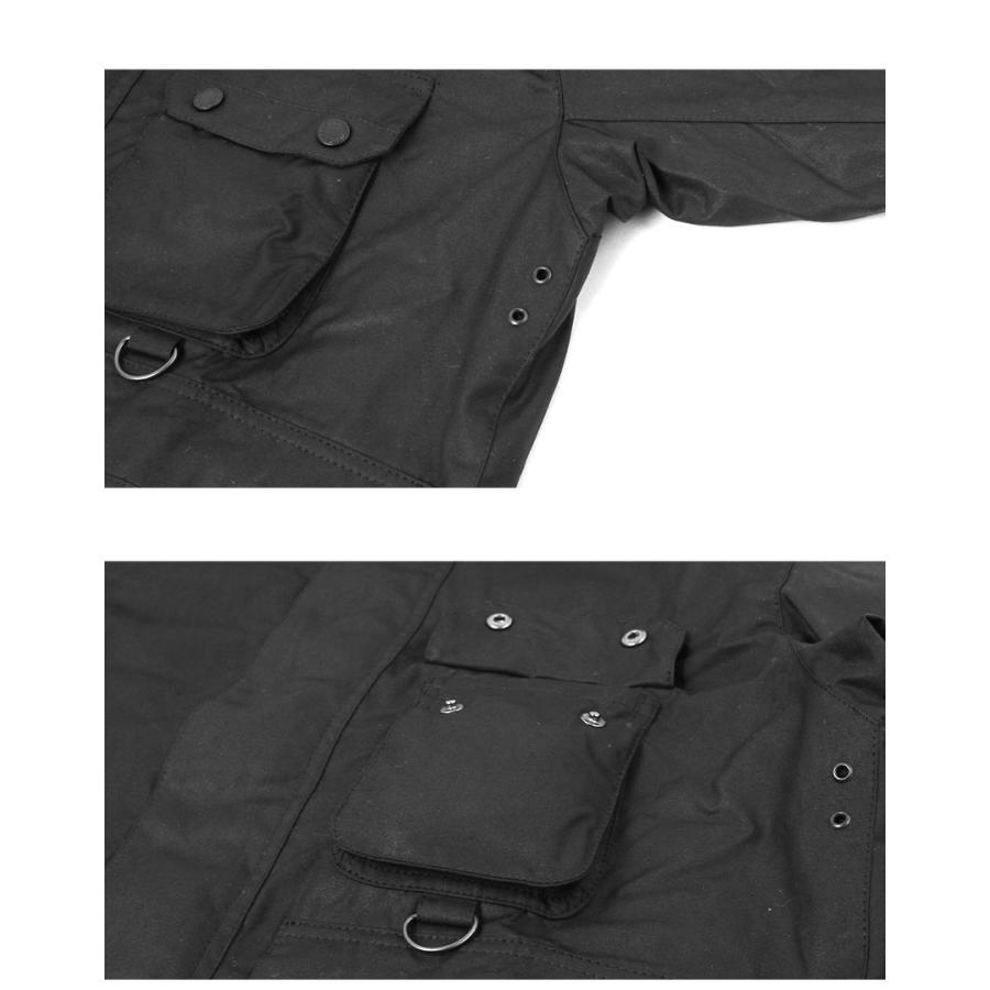 バブアー ジャケット メンズ Re-Engineered Utility Bedale Waxed Jacket BARBOUR MWX2483 ブラック 黒 ブラウン 茶 ウェア 長袖の画像