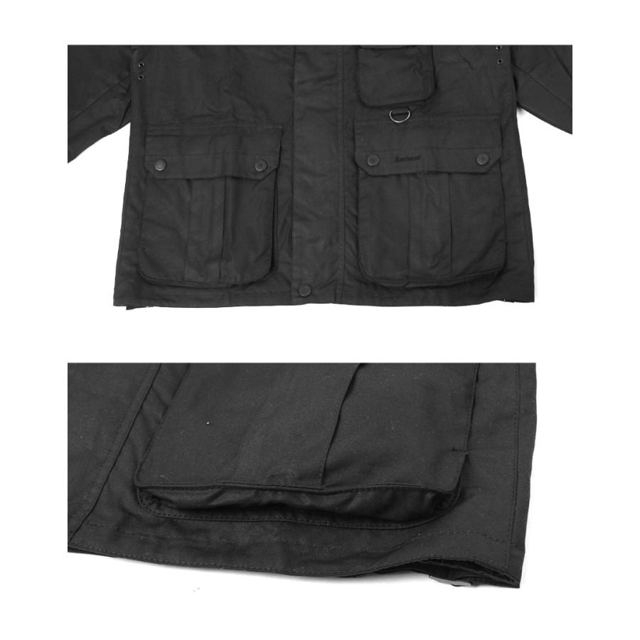 バブアー ジャケット メンズ Re-Engineered Utility Bedale Waxed Jacket BARBOUR MWX2483 ブラック 黒 ブラウン 茶 ウェア 長袖の画像
