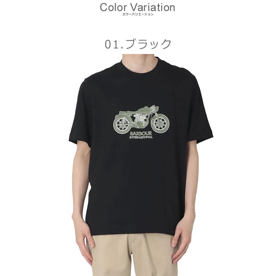 Barbour（バブアー） 半袖Tシャツ メンズ PISTON GRAPHIC T-SHIRT