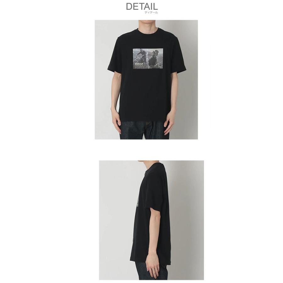 Barbour バブアー 半袖カットソー サイズ:S プリント INTL DISTORT   ブラック メンズ / 241005006158 Barbour（バブアー） 半袖Tシャツ メンズ ヘレン フォトグラフィック