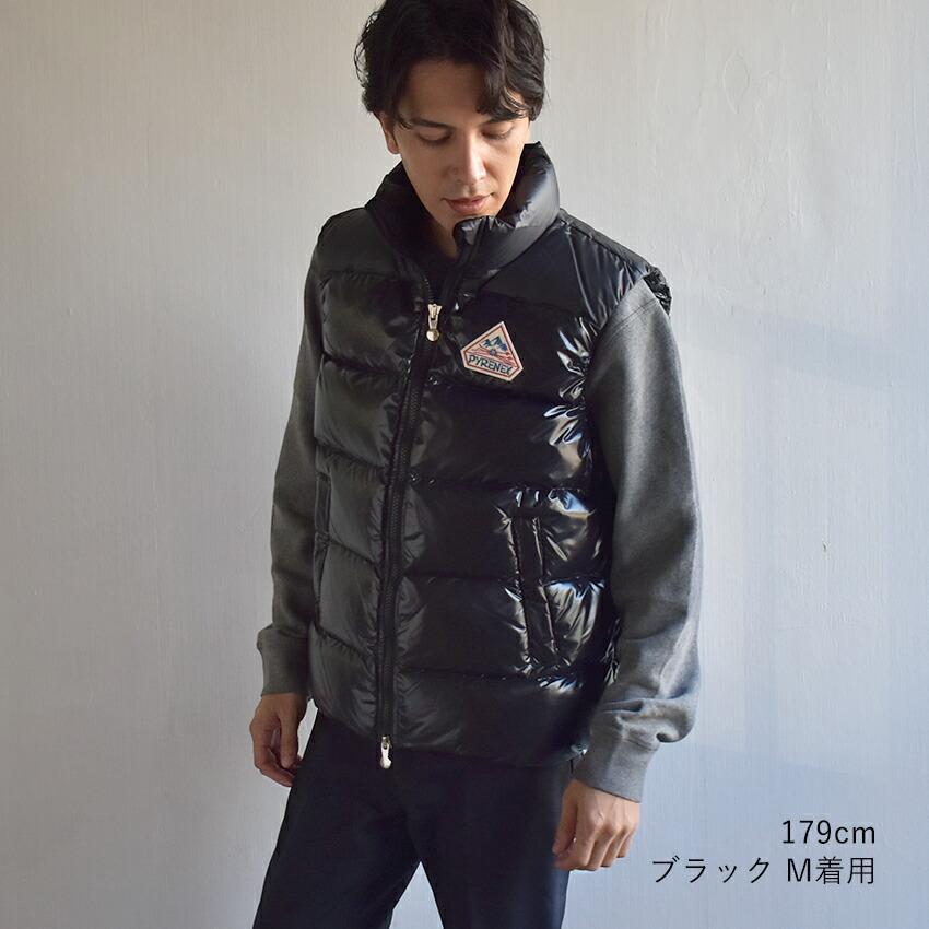 PARENEX ピレネックス　ダウンベスト 34 ブラック　黒 Pyrenex（ピレネックス） ダウンベスト ベスト SPOUTNIC MINI RIPSTOP