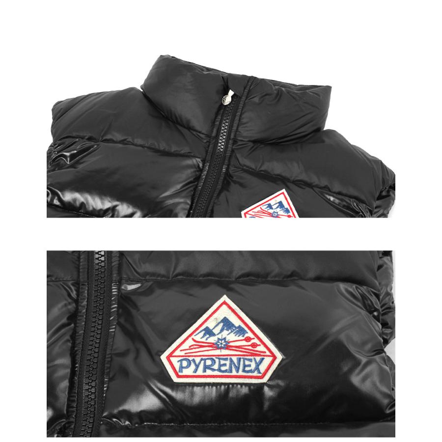 ピレネックス ダウンベスト メンズ レディース JOHN SLEEVELESS DOWN JACKET PYRENEX HUY021 カーキグリーン ブラック 黒 ウェアの画像