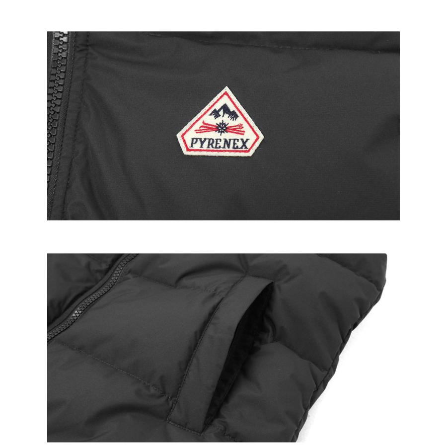 ピレネックス ダウンベスト メンズ スプートニック ミニ リップストップ ベスト PYRENEX HMY021 ブラック 黒 カーキグリーン 紺の画像