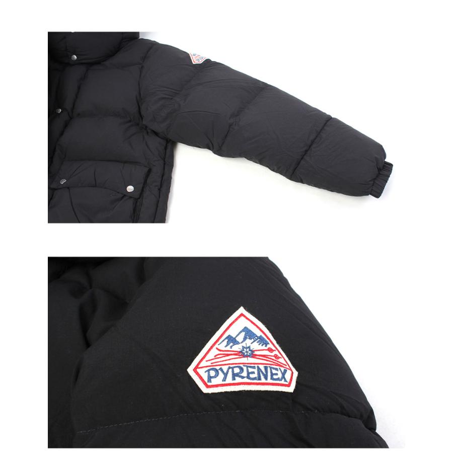 ピレネックス ダウンジャケット メンズ スナッグル PYRENEX HMY001 ブラック 黒 ベージュ アウター ウェア ダウン フェザー 防寒の画像