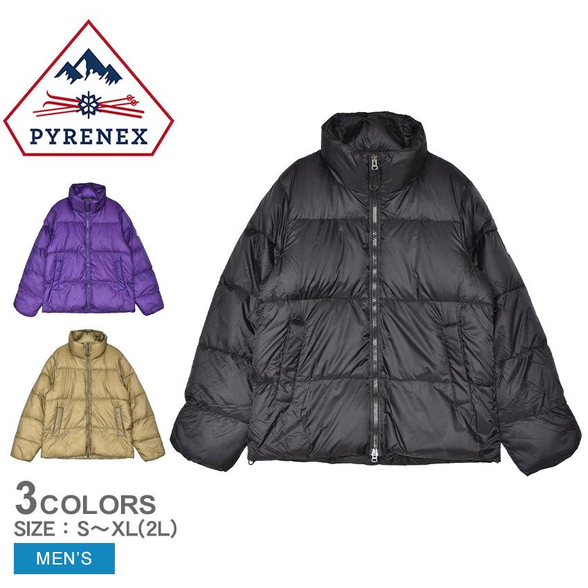 PYRENEX フード付きダウンジャケット 38/40 ベージュ/パープル PYRENEX フード付きダウンジャケット 38/40 ベージュ/パープル PYRENEX