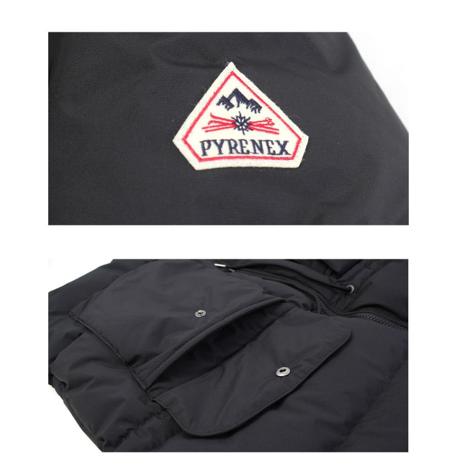 ピレネックス ダウンジャケット レディース アウレ PYRENEX HWY017 ブラック 黒 ウェア アウター 長袖 ダウン フェザー シンプルの画像