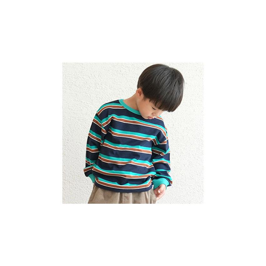クーモ 長袖Tシャツ キッズ ジュニア 子供 ボーダーTシャツ cmo C12460