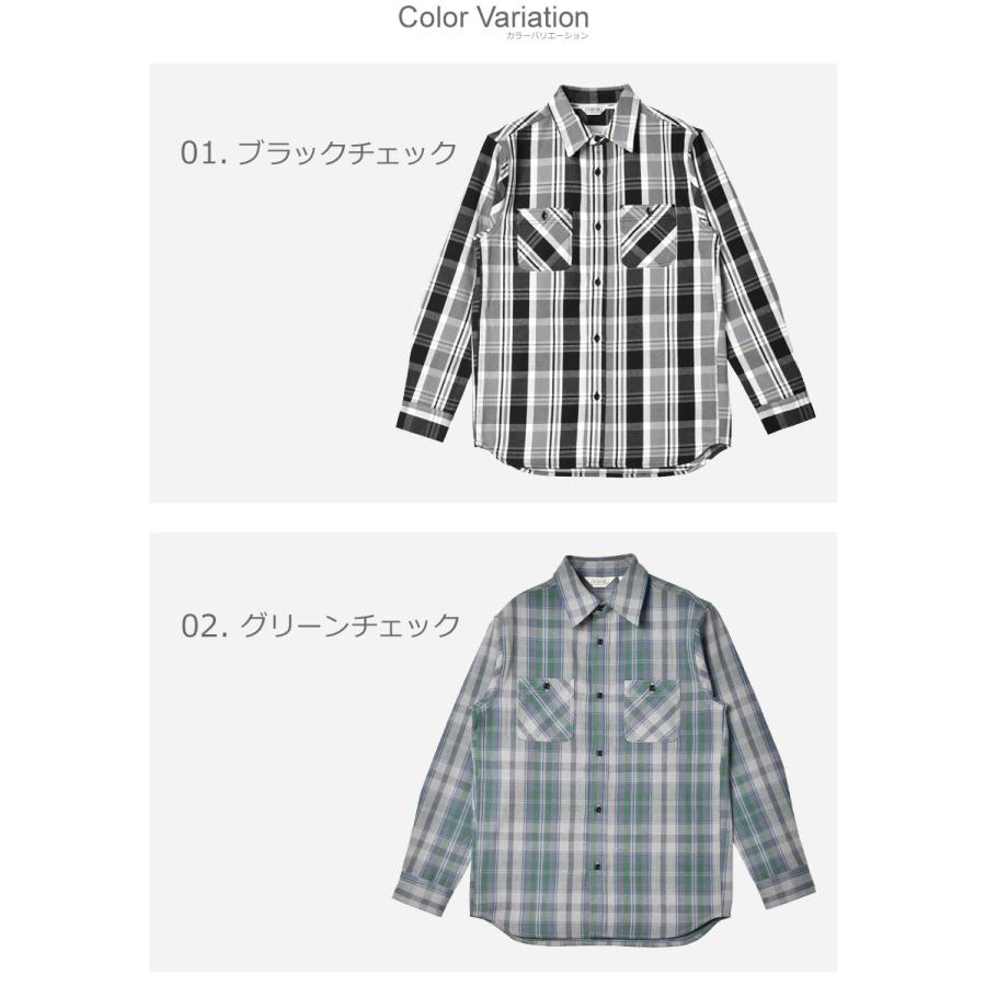 FIVEBROTHER（ファイブブラザー） 長袖シャツ メンズ マドラス ヘビー