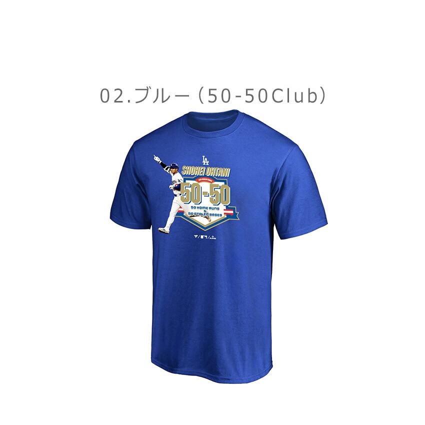 ファナティクス 半袖Tシャツ メンズ レディース 大谷翔平 50-50 ファナティクス 半袖Tシャツ メンズ レディース 大谷翔平 50-50