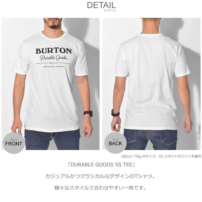 （メール便可）BURTON バートン Tシャツ 半袖 DURABLE GOODS SS TEE 203821 メンズ 黒 白 ブランド｜z-craft｜10