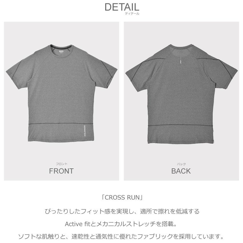 SALOMON（サロモン） 半袖Tシャツ メンズ CROSS RUN SALOMON LC2050500