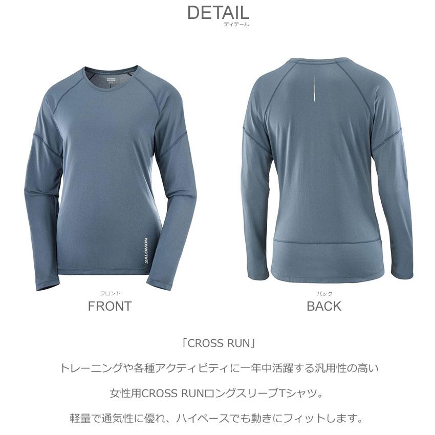 SALOMON（サロモン） 長袖Tシャツ レディース CROSS RUN SALOMON