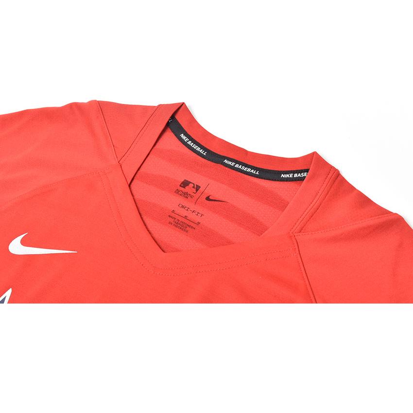 （ネコポス配送） ナイキ 半袖メンズ Dri-Fit Pregame Top Short Sleeve Tee NIKE NACS-62Q レッド 赤 ウエア トップス MLB ブランド ロゴ_2