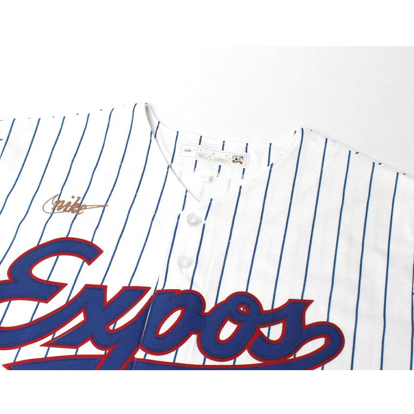 ナイキ ユニフォームシャツ メンズ OFFICIAL COOPERSTOWN NN SHORT SLEEVE JERSEY NIKE C267-MEXP 白 ブルー 青 MLB 爆買