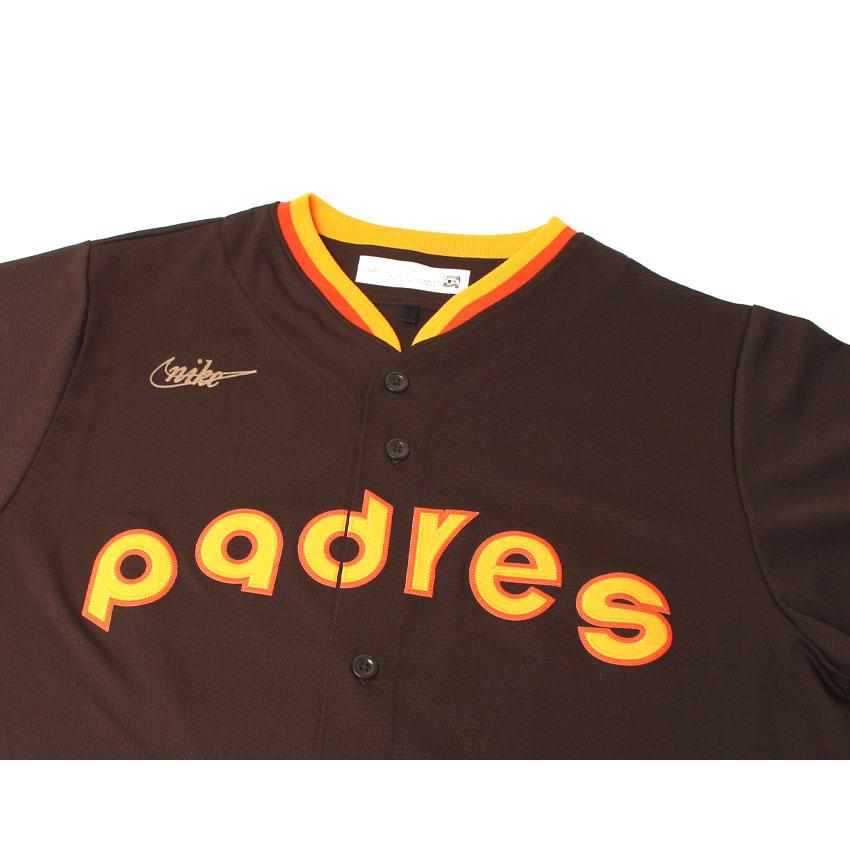 ナイキ ユニフォームシャツ メンズ OFFICIAL COOPERSTOWN NN SHORT SLEEVE JERSEY NIKE C267-SDPD ブラウン 茶 トニー・グウィン 爆買