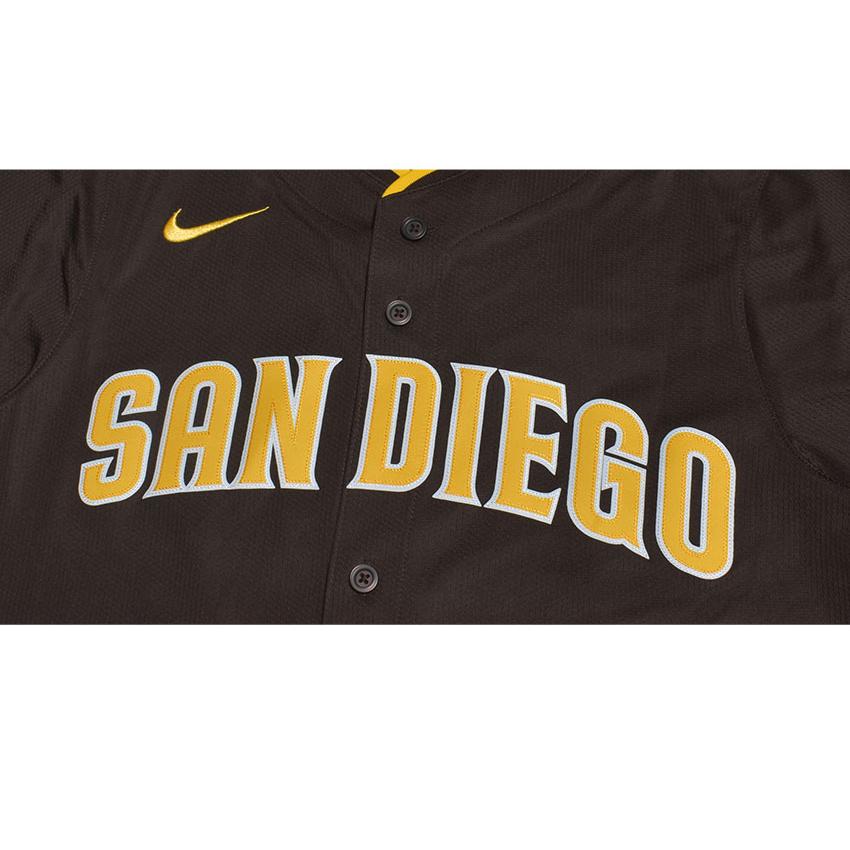 ナイキ ユニフォームシャツ メンズ Limited PYRD Padres Road NIKE T7LM-PYRD-PY9-00L ブラウン 茶 フアン・ソト Juan Soto San_3